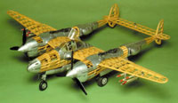Balsa Wood P-38 Model