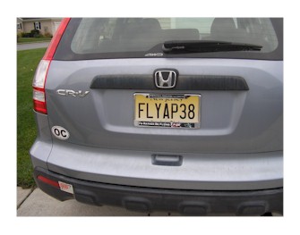 Ed Rothermund P-38 License Plate