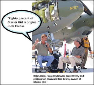 Bob Cardin and Glacier Girl owner Rod Lewis
