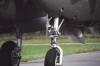 The famous P-38 tricycle nose landing gear